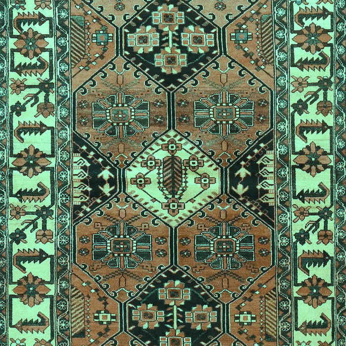 Machine Washable Persian Turquoise Traditional Area Rugs, wshtr4327turq