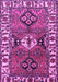 Machine Washable Persian Purple Traditional Area Rugs, wshtr4327pur