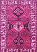 Machine Washable Persian Pink Traditional Rug, wshtr4327pnk