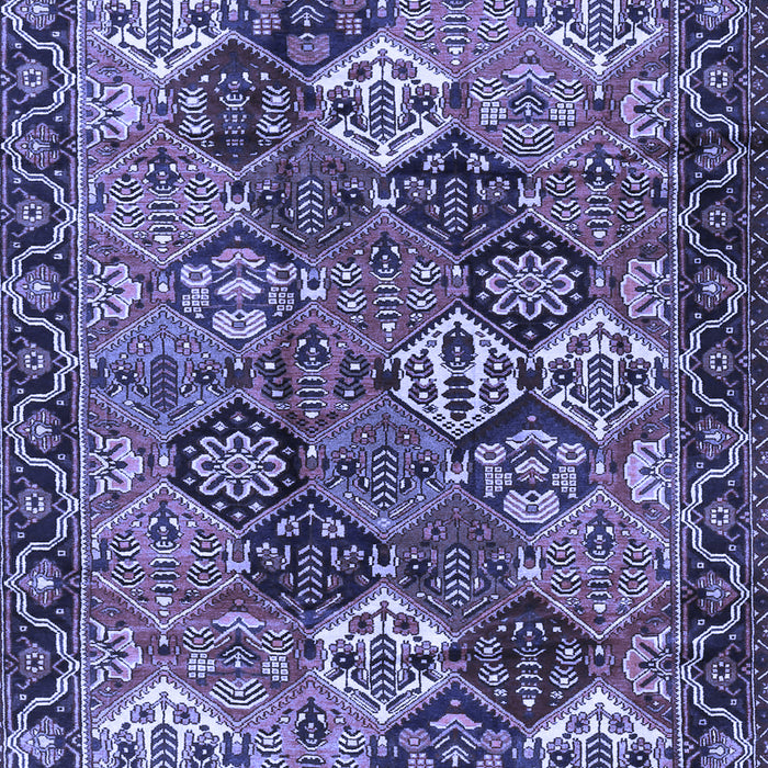 Machine Washable Persian Blue Traditional Rug, wshtr4328blu