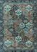 Machine Washable Persian Light Blue Traditional Rug, wshtr4328lblu