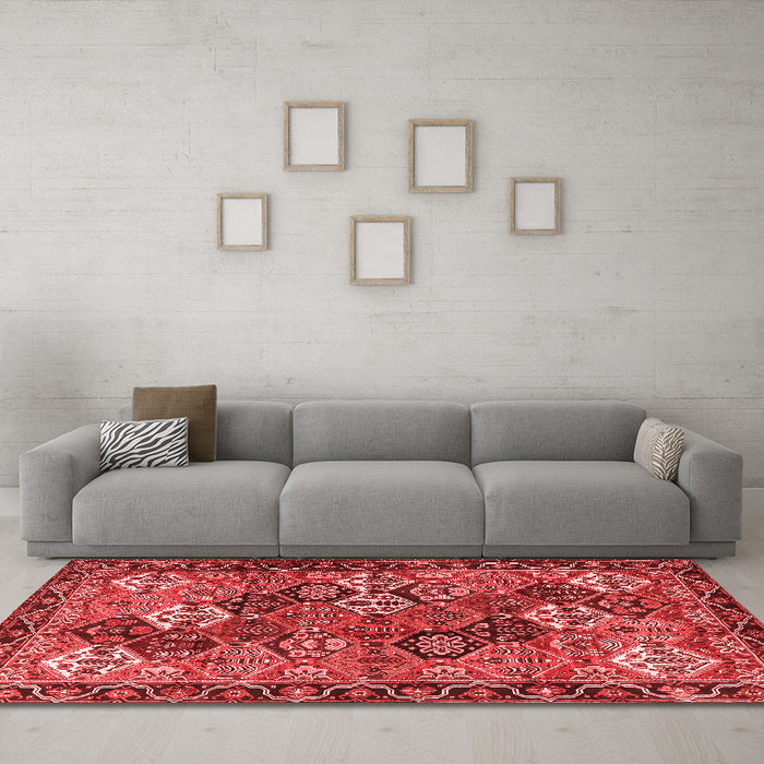 Traditional Red Washable Rugs