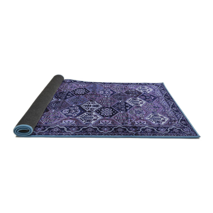Sideview of Persian Blue Traditional Rug, tr4328blu
