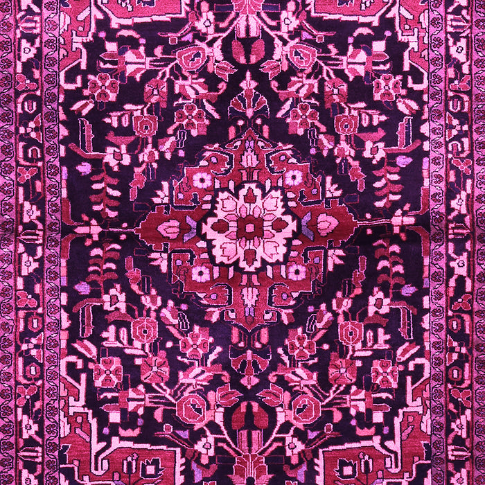 Machine Washable Persian Pink Traditional Rug, wshtr432pnk