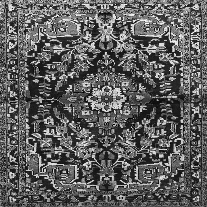 Serging Thickness of Persian Gray Traditional Rug, tr432gry