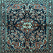 Square Persian Light Blue Traditional Rug, tr432lblu