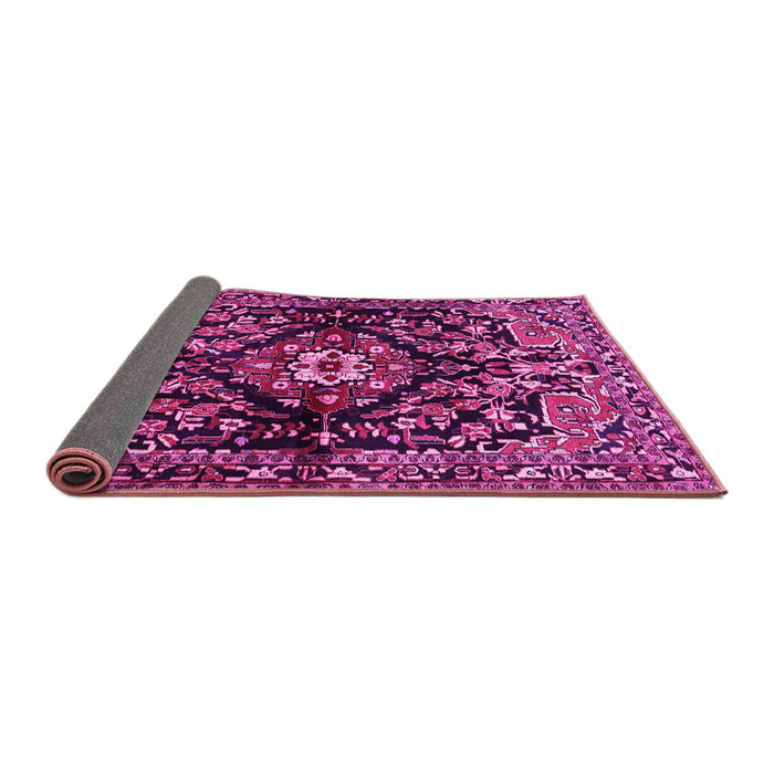 Sideview of Persian Pink Traditional Rug, tr432pnk