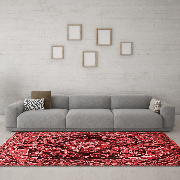 Traditional Red Washable Rugs