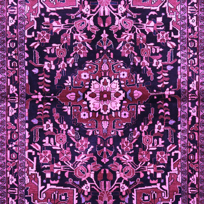 Machine Washable Persian Purple Traditional Area Rugs, wshtr432pur