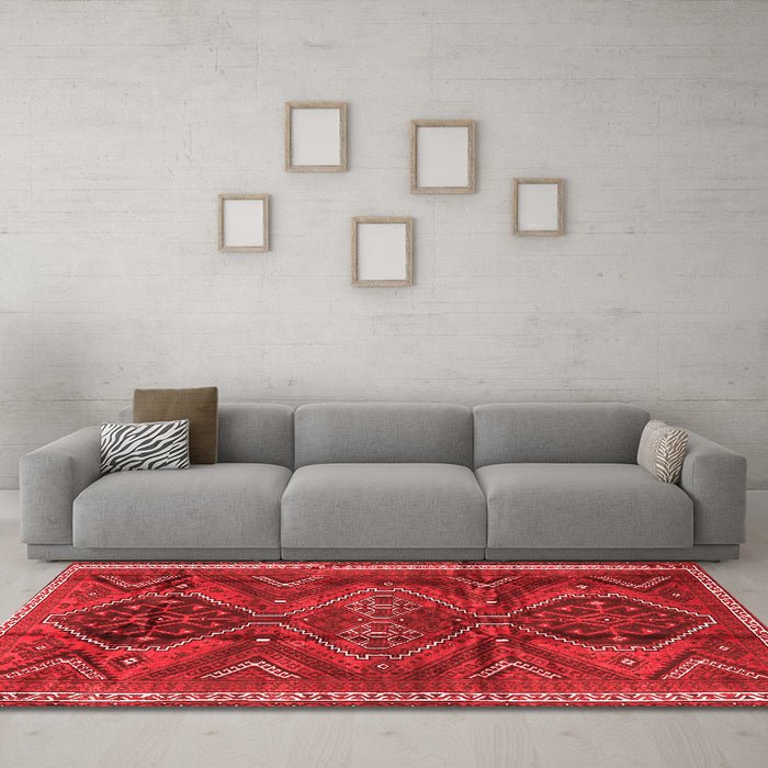 Traditional Red Washable Rugs