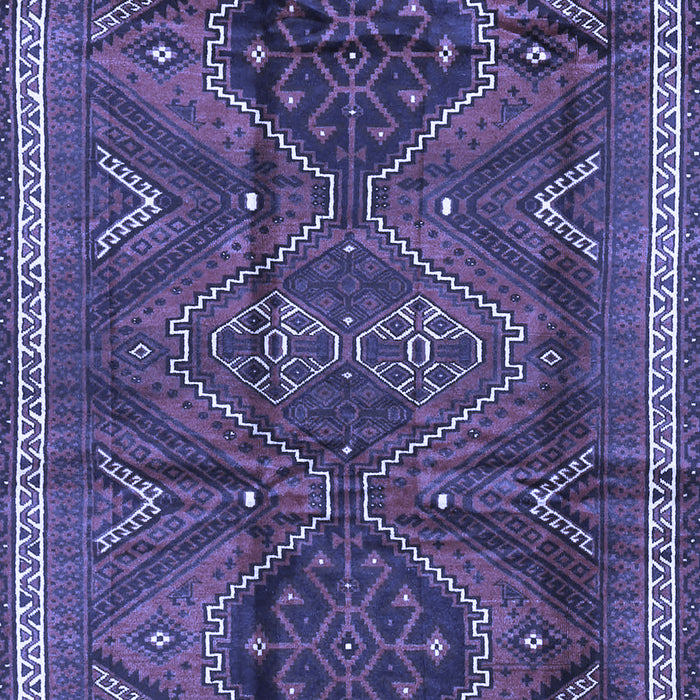 Machine Washable Persian Blue Traditional Rug, wshtr4330blu