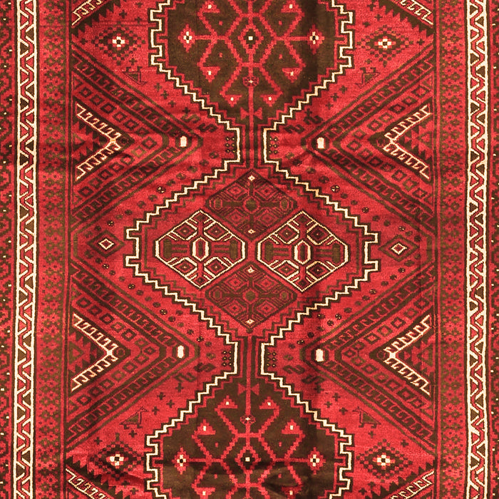 Serging Thickness of Machine Washable Persian Orange Traditional Area Rugs, wshtr4330org