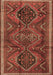 Machine Washable Persian Brown Traditional Rug, wshtr4330brn