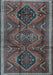 Machine Washable Persian Light Blue Traditional Rug, wshtr4330lblu