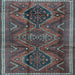 Square Machine Washable Persian Light Blue Traditional Rug, wshtr4330lblu