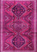 Machine Washable Persian Pink Traditional Rug, wshtr4330pnk