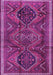 Machine Washable Persian Purple Traditional Area Rugs, wshtr4330pur