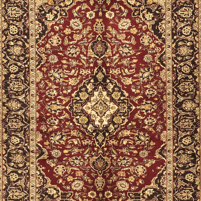 Medallion Brown Traditional Rug, tr4331brn