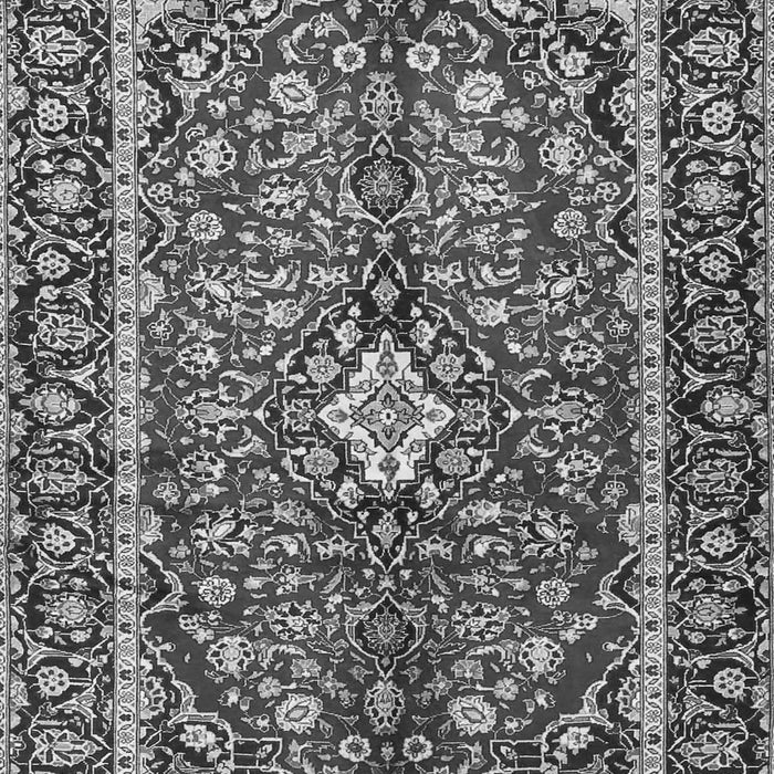Serging Thickness of Machine Washable Medallion Gray Traditional Rug, wshtr4331gry