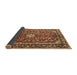 Sideview of Medallion Brown Traditional Rug, tr4331brn