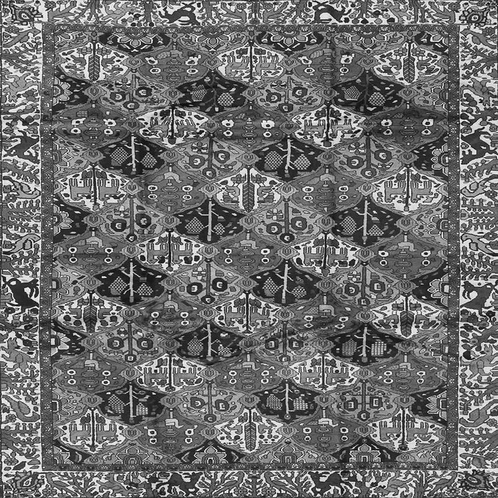 Serging Thickness of Persian Gray Traditional Rug, tr4332gry