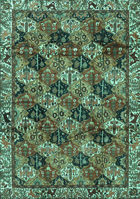 Persian Turquoise Traditional Rug, tr4332turq