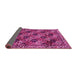 Sideview of Persian Pink Traditional Rug, tr4332pnk