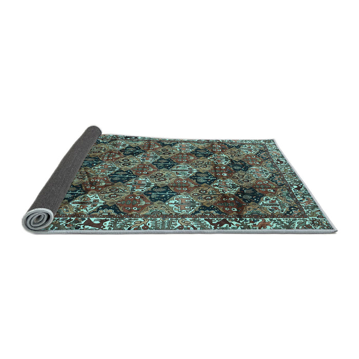 Sideview of Persian Light Blue Traditional Rug, tr4332lblu