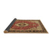Sideview of Persian Brown Traditional Rug, tr4333brn