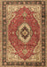 Machine Washable Persian Brown Traditional Rug, wshtr4333brn