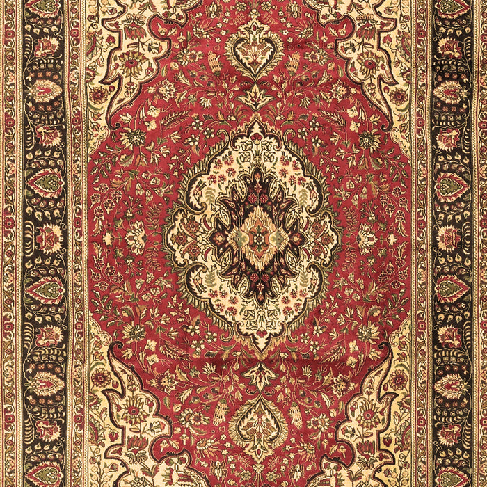 Machine Washable Persian Brown Traditional Rug, wshtr4333brn