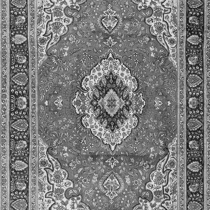 Serging Thickness of Machine Washable Persian Gray Traditional Rug, wshtr4333gry