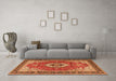 Machine Washable Persian Orange Traditional Area Rugs in a Living Room, wshtr4333org