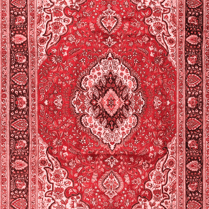 Machine Washable Persian Red Traditional Rug, wshtr4333red