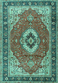 Persian Turquoise Traditional Rug, tr4333turq