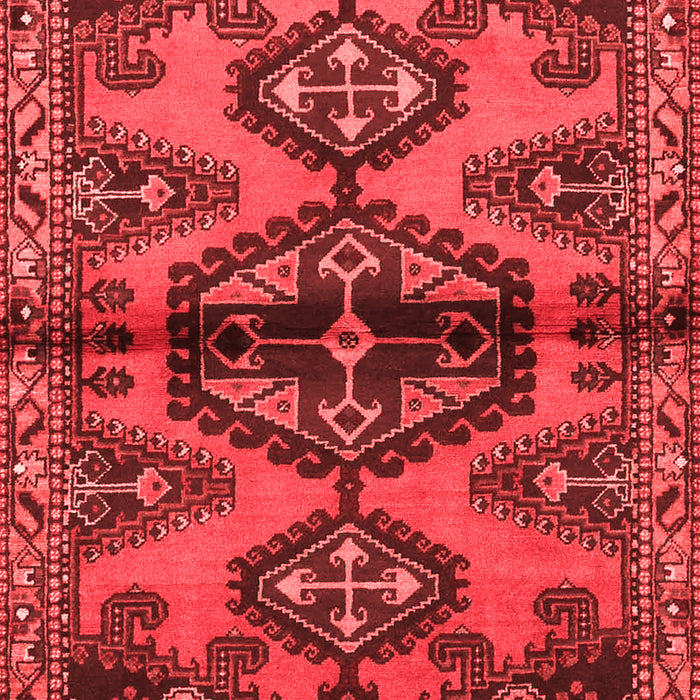 Machine Washable Persian Red Traditional Rug, wshtr4334red