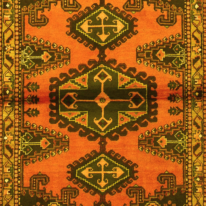 Machine Washable Persian Yellow Traditional Rug, wshtr4334yw