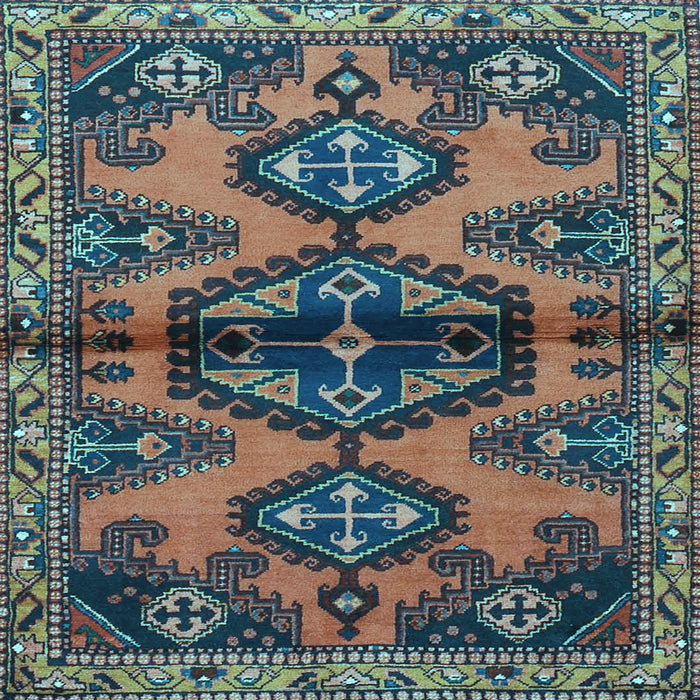 Square Persian Light Blue Traditional Rug, tr4334lblu