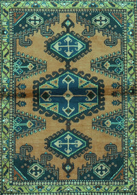 Persian Turquoise Traditional Rug, tr4334turq