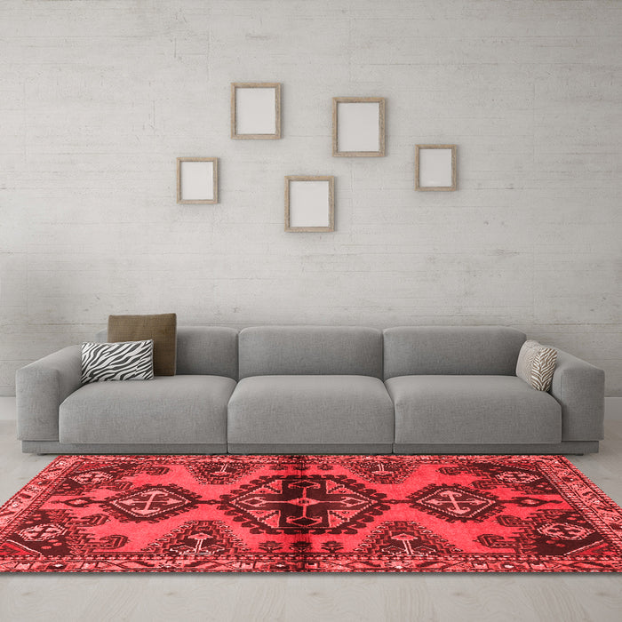 Traditional Red Washable Rugs