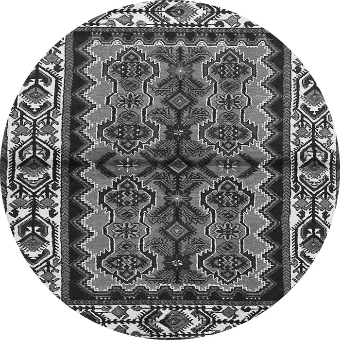 Machine Washable Persian Gray Traditional Rug, wshtr4335gry