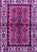 Machine Washable Persian Purple Traditional Area Rugs, wshtr4335pur