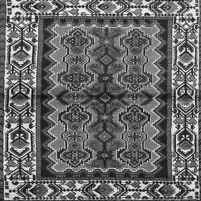 Serging Thickness of Persian Gray Traditional Rug, tr4335gry