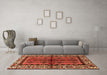 Machine Washable Persian Orange Traditional Area Rugs in a Living Room, wshtr4335org