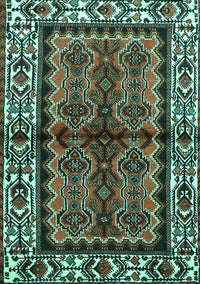 Persian Turquoise Traditional Rug, tr4335turq