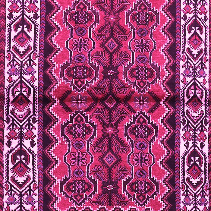 Machine Washable Persian Pink Traditional Rug, wshtr4335pnk