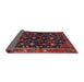 Sideview of Traditional Saffron Red Persian Rug, tr4336