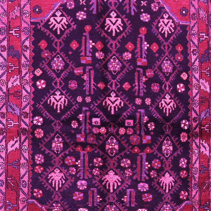 Machine Washable Persian Pink Traditional Rug, wshtr4336pnk