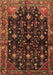 Machine Washable Persian Brown Traditional Rug, wshtr4336brn