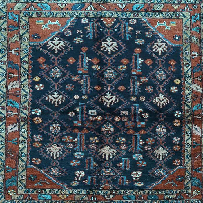 Square Persian Light Blue Traditional Rug, tr4336lblu